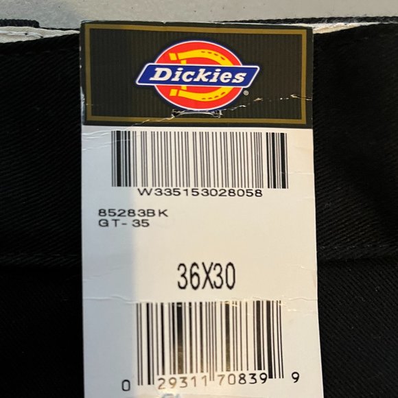 COPY - Dickies Double Knee Work Pants, Loose Fit 36x30 Black - Picture 2 of 6